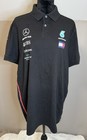 Mercedes Benz Amg Petronas Formula One Team Black Polo T-shirt Size Xxl Men