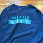 Vintage 1980   s Miami Vice Tv Show Rare Made In Usa Crewneck Sweatshirt  - Large