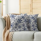 Winter Pillow Covers 18x18 Set Of 2 Snowflake 18  X 18   pack Of 2  Blue