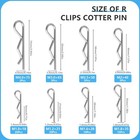 16 Sizes Cotter Pin Assortment Kit 304 Stainless Steel Hardware Cotter Pins S   