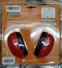 Lucid Audio Bluetooth Wireless Kids Ear Muffs Hearing Protection Red black