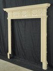 Antique English Regency Painted Wooden Fireplace Mantel