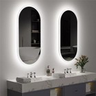 Large Led Oval Mirror For Bathroom Wall-mounted Vanity Mirror For Dressing Room