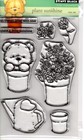 New Penny Black Rubber Stamp Plant Sunshine  Clear Cling Set Free Usa Ship