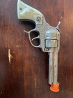 Vintage 1950 s Hubley Texan Toy Cap Gun With Leather Holster