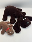 Vintage 1985 Tonka Pound Puppies Plush Lot Brown Dogs Large   Small