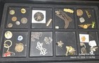Huge Vintage Antique Estate Junk Drawer Dealer Lot Pins Buttons Sterling Medals 