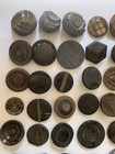 Huge Lot Of 300 Antique Carved Buttons