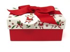 Punch Studio Christmas Keepsake Rectangular Gift Box Joyous Santa 25801