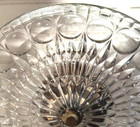Vintage Italian Cake Plate W  Silver Plated Base  1960 s Glass Leonard Italy Euc