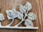 Set Of 3 Vintage Ornamental Cast Iron Architectural Salvage Floral Vine 21 3 4 