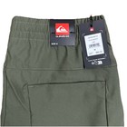 Quiksilver Men   s Regular Fit Active Performance Pants Drawstring Green Med Nwt