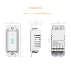 Smart Switch Wifi Light Wall Works With Alexa Google Home Smart Life 4pack