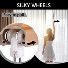 20pack Curtain Track Gliders Hooks- Dual Wheel Roller Carriers With Stainless   