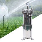 150 Psi 304 Stainless Steel Bag Filter Housing With Mesh Basket Dn25  4 Bag