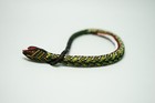 19c  Ottoman Turkish Pow Glass Beadwork Crochet Beaded Snake Serpent Horse Whip