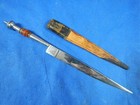 Antique Gamblers  Garter Prostitute Dagger Small Dirk Boot Knife With Sheath