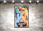 Adult Apple Dash Ts Mlp 11x17 Furry Art Print Signed Rainbow Pony Trans Pride
