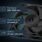 Arctic P12 Pro Pst - Powerful Premium Fan  120 Mm Pwm 600-3000 Rpm Black
