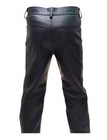 Mens Biker Jeans Real Black Or  Cow Leather Sleek And Sexy 501 Style Pants New