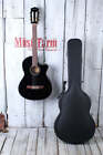 Fender Cn-140sce Nylon Thinline Concert Acoustic Electric Guitar Black With Case