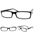 Mens Classy Sophisticated Contemporary Modern Clear Lens Eye Glasses Black Frame