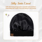 3 Pack Baby Winter Hat Satin Lined Baby Beanie For Boys Girls Warm Knit Infan   