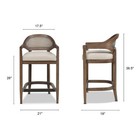Jennifer Taylor Home Americana Set Of Two Mid-century Modern 26  Cane  Counter M