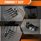 Mini Excavator Rake For 1-1 8 Ton Diggers  In Stock Usa