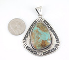 Southwestern Sterling Silver Turquoise Pendant