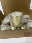 Gold Tea Lights Candles Holders For Wedding Centerpieces  Votive 12pcs  New