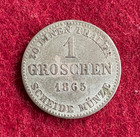 Saxony-coburg And Gotha  1 Dime 1865 B ernst Ii    Duchy   3313