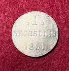 Hamburg  1 Six Piece 1851    Free And Hansestadt    3113