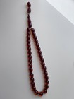 33 Bead Ottoman Style Fire Amber Prayer Beads Tasbih-silver Tone Imame