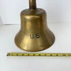 Us Bronze Brass Ship s Bell Maritime No Ringer - Nautical D  cor Antique Patina