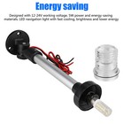 12  Marine Boat Yacht Led Navigation Light Fold Down Stern Anchor Pole Lamp 2nm