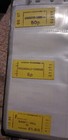 London Underground Vintage Train Tickets X 10 Various Locations