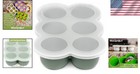 Matte Green Silicone Baby Food Freezer Tray With Clip-on Lid For Organized Meals