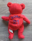 Salvinos Bamm Beanos Sammy Sosa Bean Bag Plush Red With Tags Vintage Mlb Bear 9 