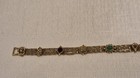 Vintage Signed Goldette Victorian Revival Bracelet 7  Euc Free Ship
