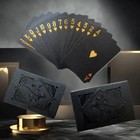 Diamond Waterproof Black Golden Cards Plastic Poker Playing Hd Deck Of Cards