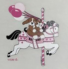 Lot Of 13 Vintage 80s Carousel Horses Air Waves T-shirt Heat Transfers Iron On