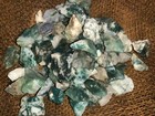 1000 Carat Lots Of  small  Green Tree Agate Rough - Plus A Free Faceted Gemstone