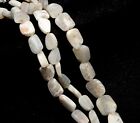 Natural Scolecite Gemstone 8 Inch Strand 7x11-9x12 Mm Beads Smooth Nugget Shape