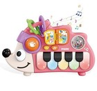 Baby Musical Piano Toys For Toddler Age1-3  Busy Board With Music Pink-hedgehog