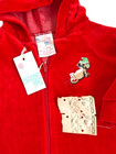 Vintage Little Me Size M 11-17 Lbs Sleep Sack W hood Red Velour Nwt Sleeper