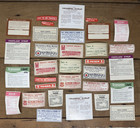 Lot Of 32 Vintage Apothecary Drug Store Medicine Bottle Labels Poison Rexall Nos