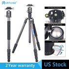 Carbon Fiber Camera Tripod Travel Light Tripod Monopod W  Ballhead For Slr Dslr