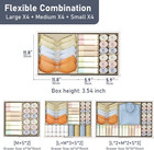 12 Pack Drawer Organizer Bins - Foldable Fabric Dividers For Baby Clothes   More