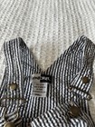 Vintage 90s Gymboree Boys Black And White Spring Waves Line Shortalls Size 2 3t